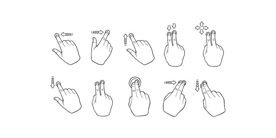Handdrawn Touch Screen Gestures Pack