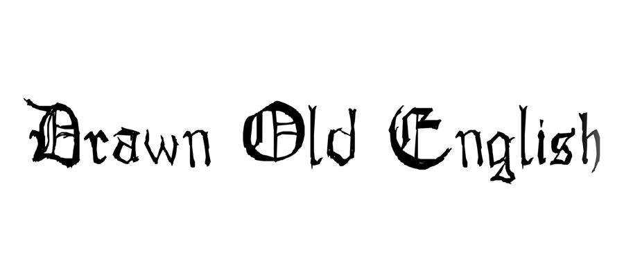 Drawn Old English free gothic font family