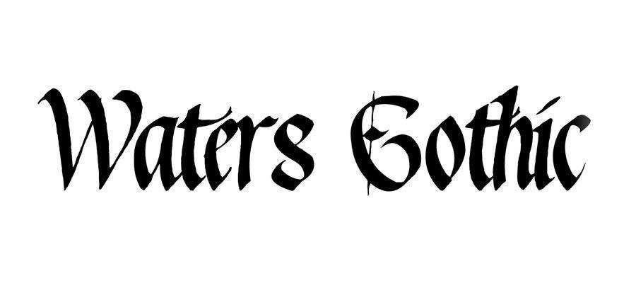 Waters free gothic font family