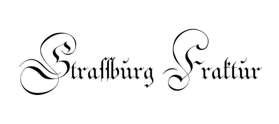 Strassburg Fraktur free gothic font family