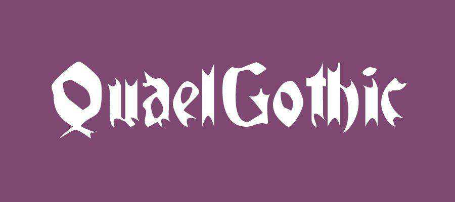 Quael Gothic free gothic font family