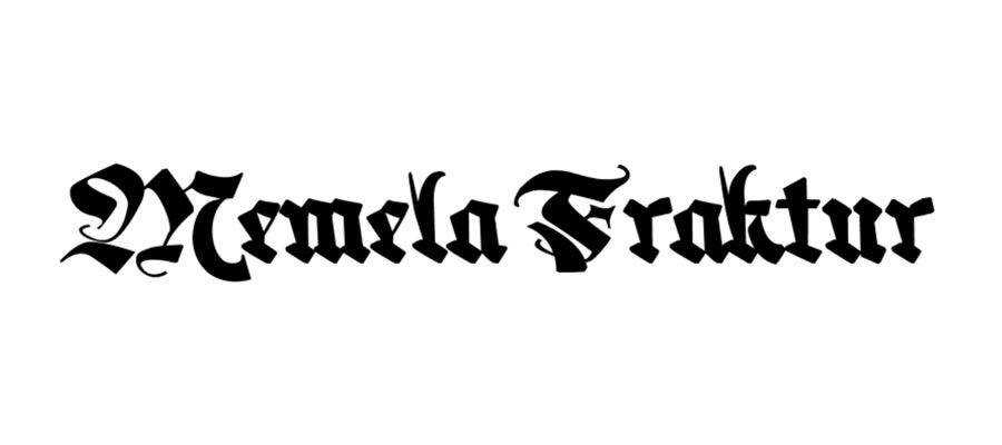 Memela Fraktur free gothic font family
