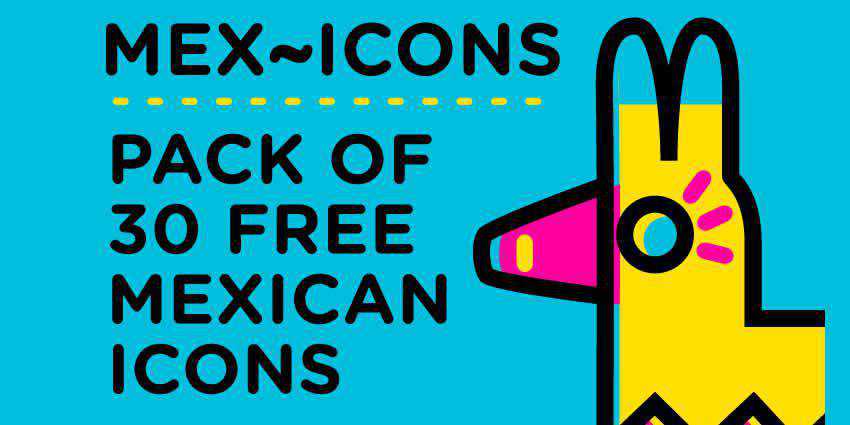 Mex Icons Mexican-Themed Icon Set AI EPS PNG