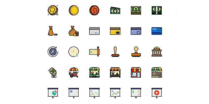 170 Retro Business icons
