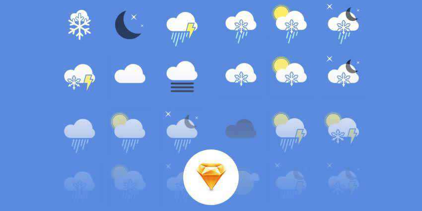Weather Icons Sketch