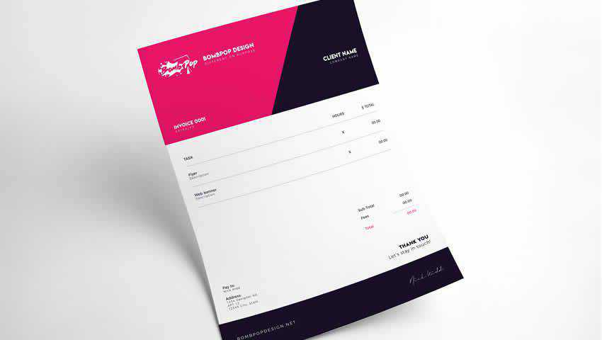Two Free Invoice Templates