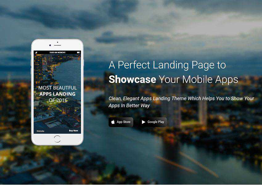 SingleApp One-Page free wordpress theme wp responsive landing page business