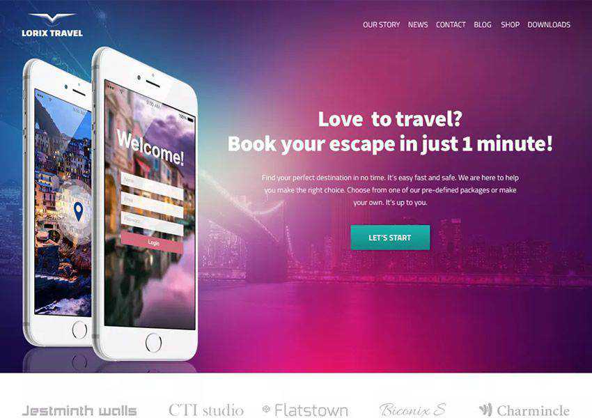 Clarina One-Page Business free wordpress theme wp responsive landing page business
