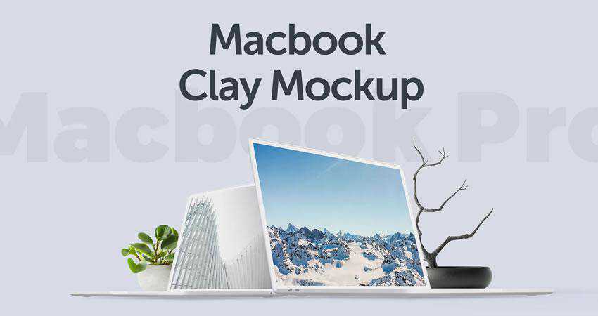 acbook Clay Mockup free macbook mockup template psd photoshop
