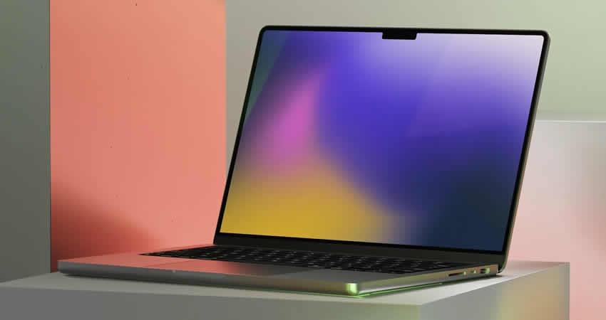 Stylish MacBook Pro Mockup Template free figma