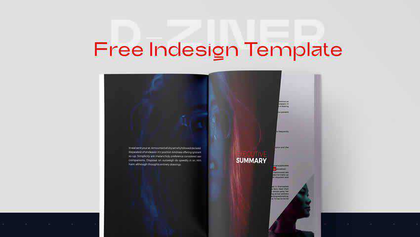 D-Zine Free Magazine InDesign Template