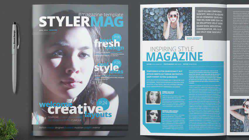 Clean Magazine InDesign Template
