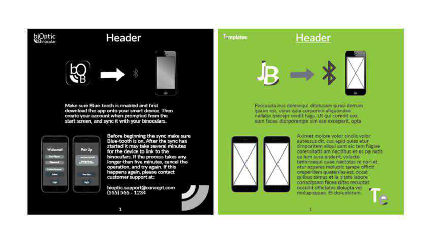 Free Instruction Book InDesign Template