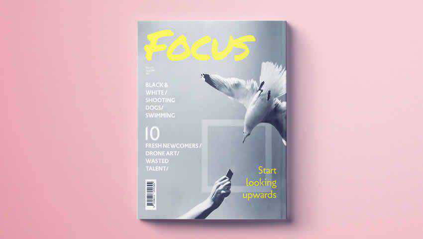 Modern Magazine Cover Template for InDesign