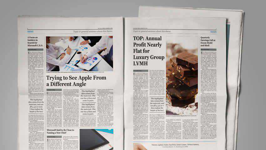 Newspaper Template for InDesign