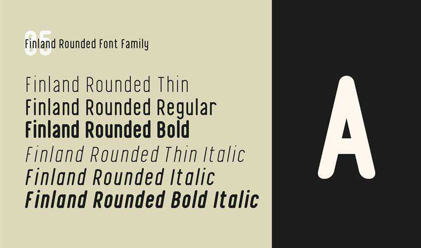 Finland Geometric free minimal font design typecase typography