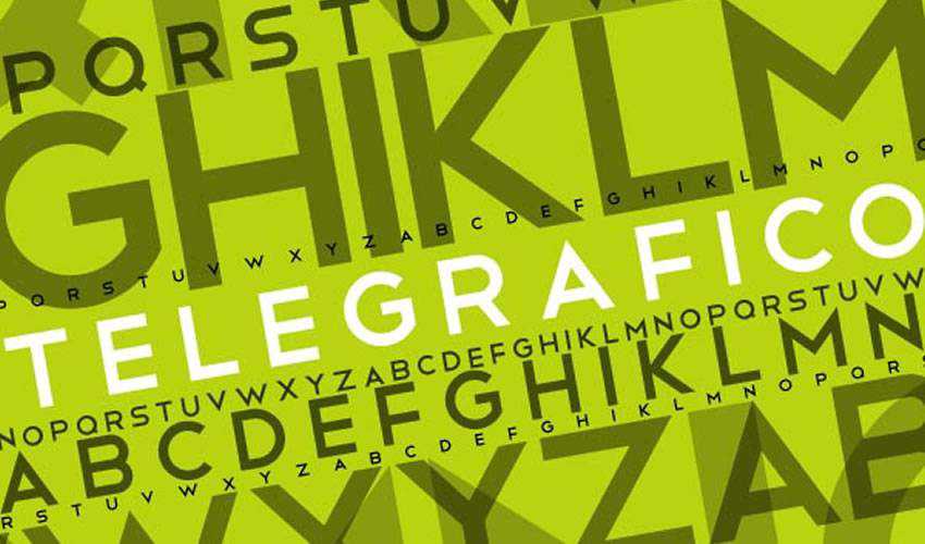Telegrafico Sans-Serif free minimal font design typecase typography