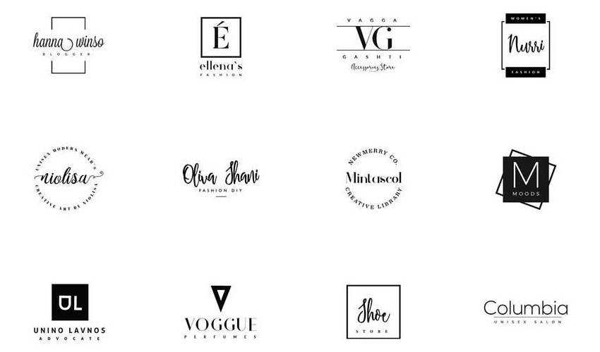 20 minimal ai illustrator free logo template brand collection pack