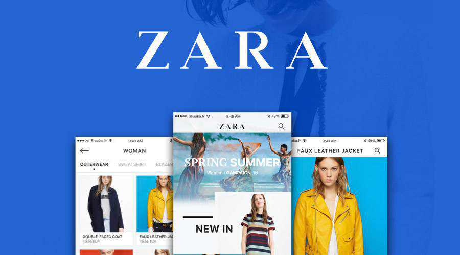 Zara iOS free mobile app ui kit Sketch ios android