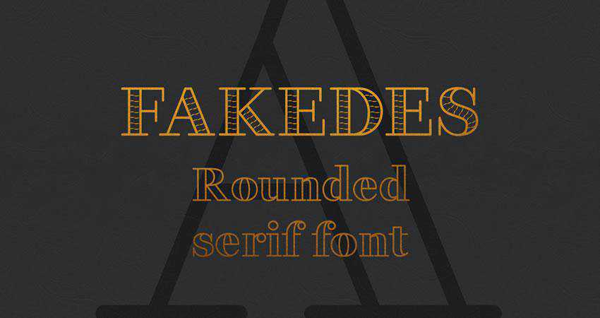 Fakedes free outline font family