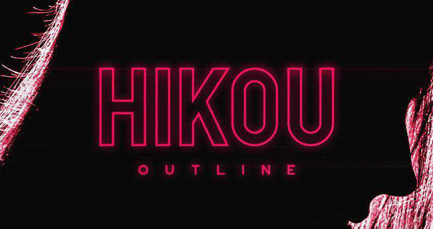 Hikou free outline font family