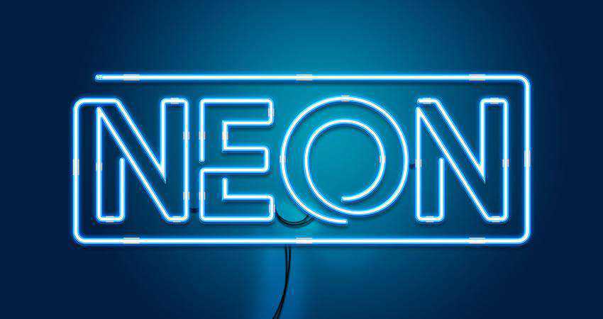 Neon free outline font family
