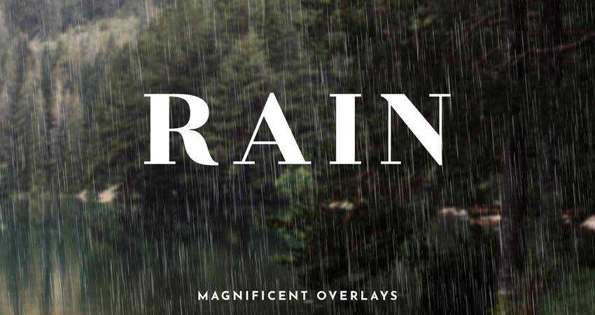 Rain Effect Overlays Photography Effects