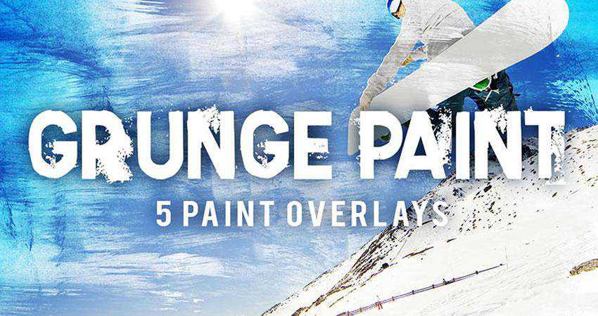 Grunge Paint Texture Overlays Photography Effects