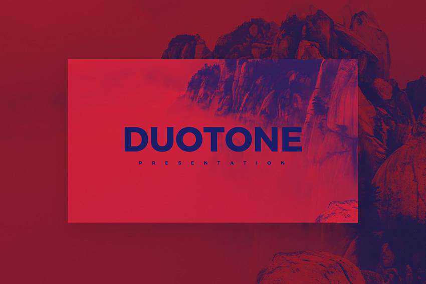 Free Duotone PowerPoint Template