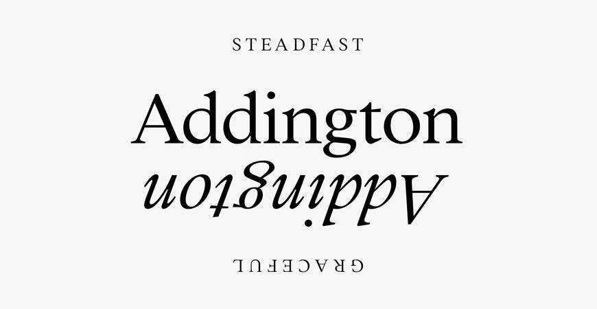 Addington CF Serif free title headline typography font typeface