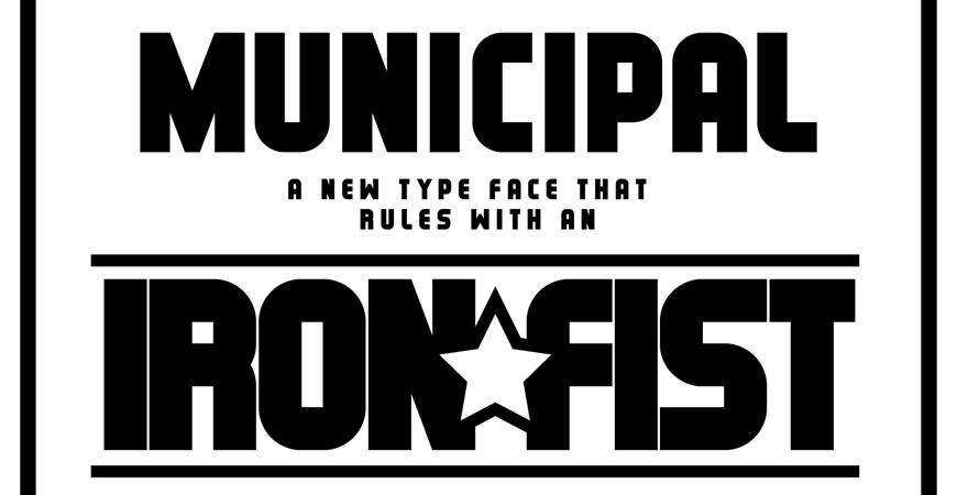 Municipal Typeface free title headline typography font typeface
