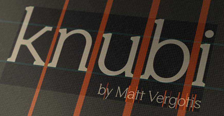 Knubi free title headline typography font typeface