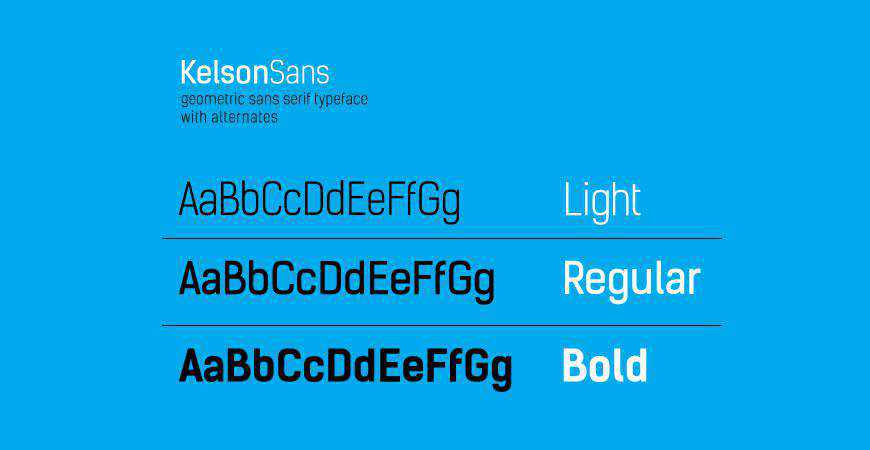 Kelson Sans free title headline typography font typeface