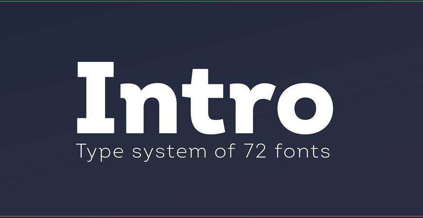 Intro free title headline typography font typeface