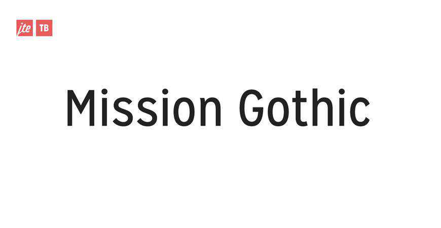 Mission Gothic free title headline typography font typeface
