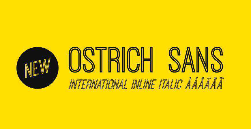 Ostrich free title headline typography font typeface