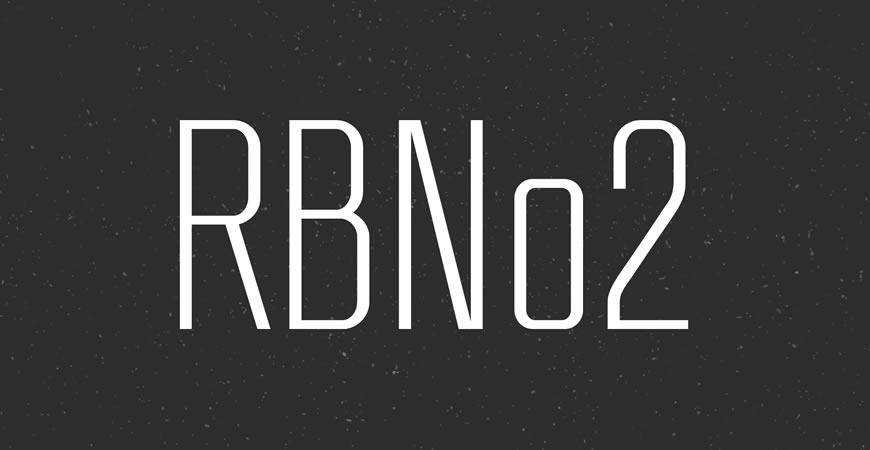 RBNo2 free title headline typography font typeface