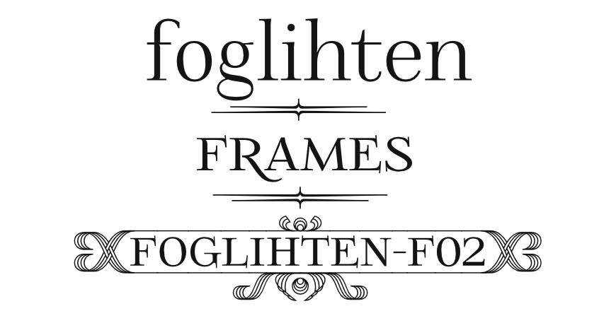 Foglihten F02 free title headline typography font typeface