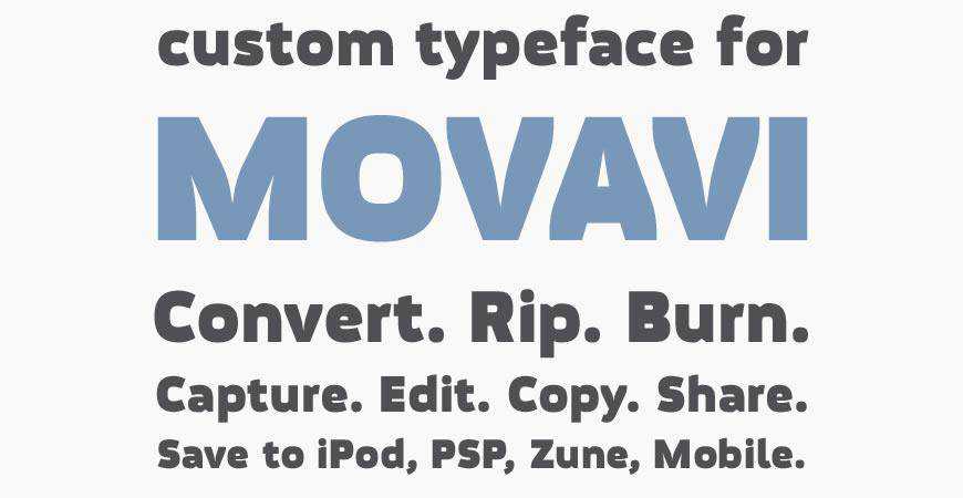  Movavi Grotesque Black free title headline typography font typeface