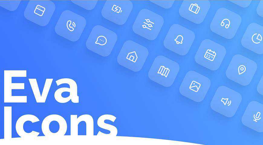 Eva Icons Open Source UI Icon Set @fontface webfont free