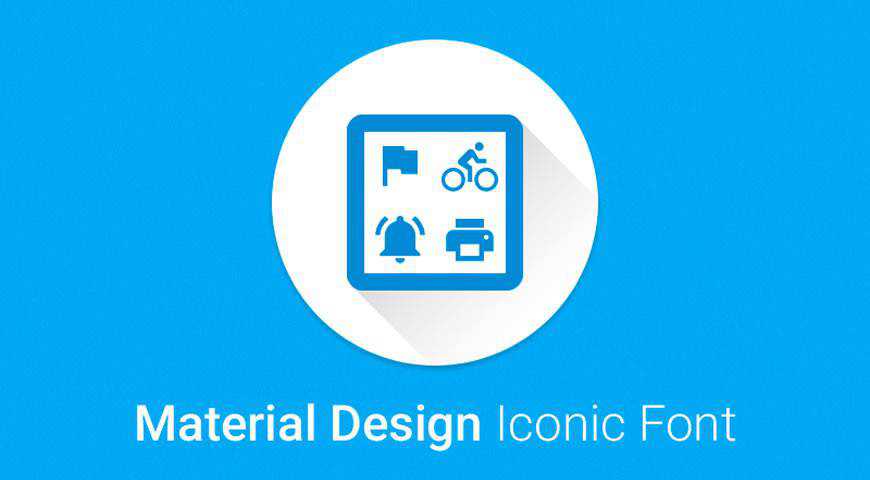 Material Design Iconic Font @fontface webfont free