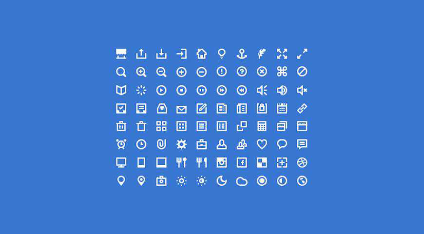 Mini Icon Set @fontface webfont free