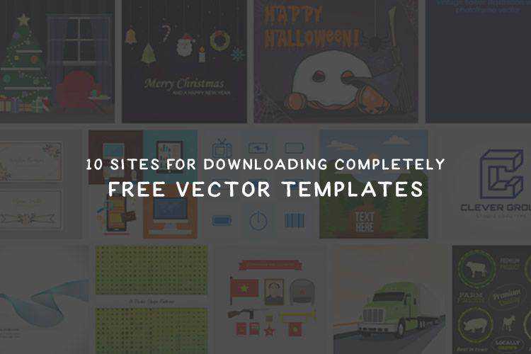 10 Fantastic Sites for Downloading Free Vector Templates