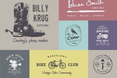 10 Best Free Vintage Logo & Badge Template Collections in 2024