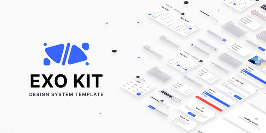 Exo Design System Free Web UI Kit Figma