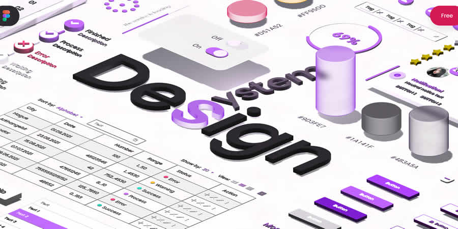 Design System Free Web UI Kit Figma