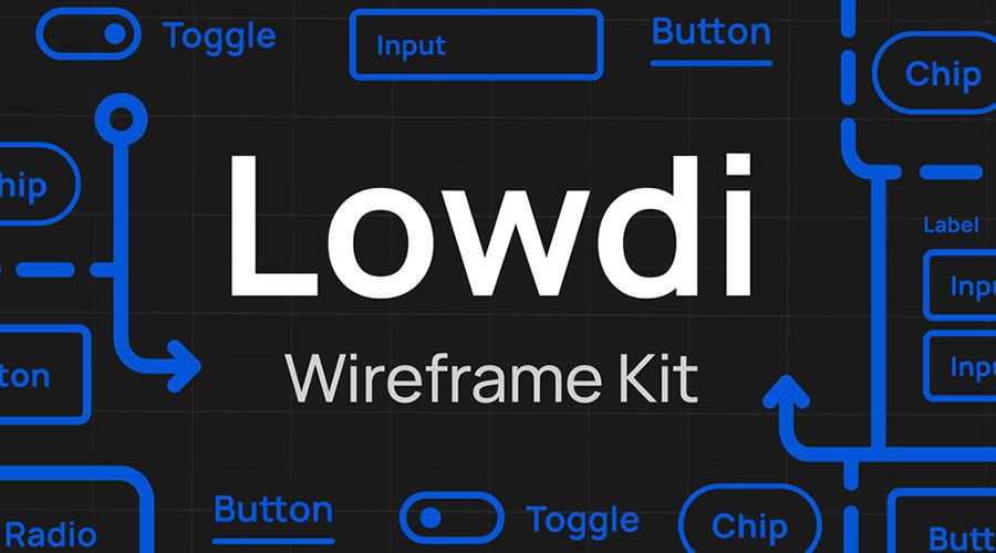 Lowdi Wireframe Kit free wireframe template Sketch Format