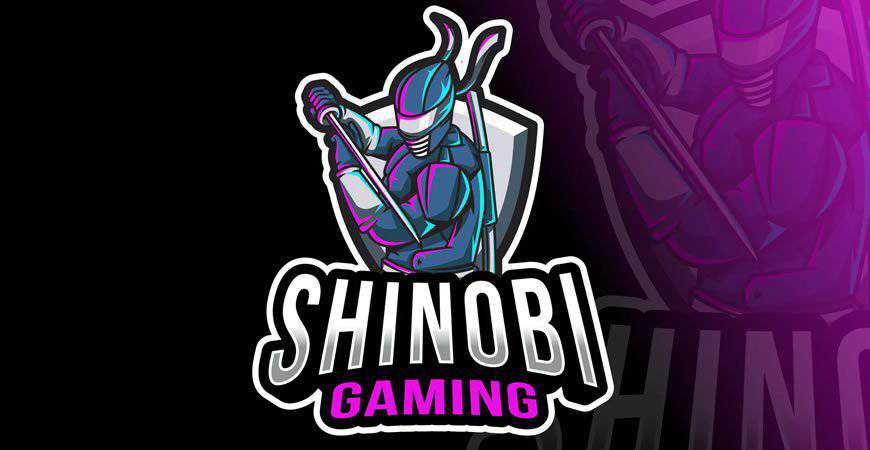 Shinobi Gaming Logo Template gamer video game