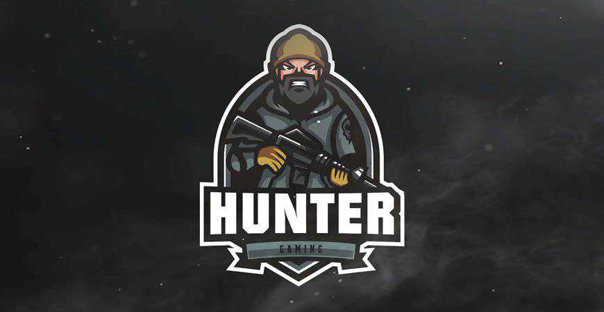 Hunter Gaming Sport eSports Logo Template gamer video game
