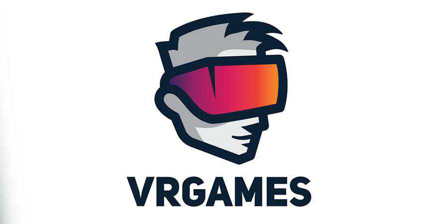 VR Games Logo Template gamer video game